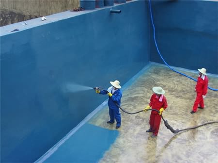游泳池、污水池聚脲噴涂